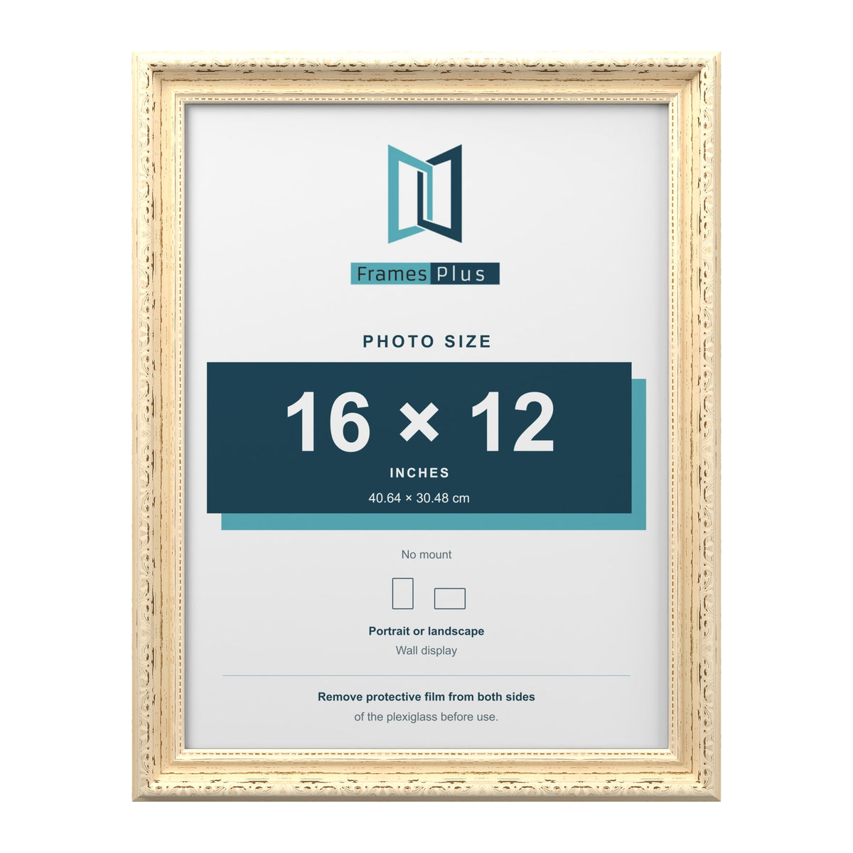 Louis Cream picture frame for a 16 x 12 inch photo