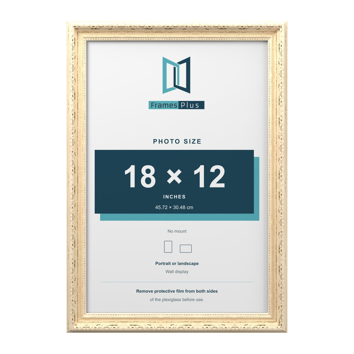 Louis Cream picture frame for an 18 x 12 inch photo