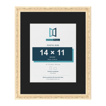 Louis Cream 20 x 16 inch picture frame with a black mount for a 14 x 11 inch photo