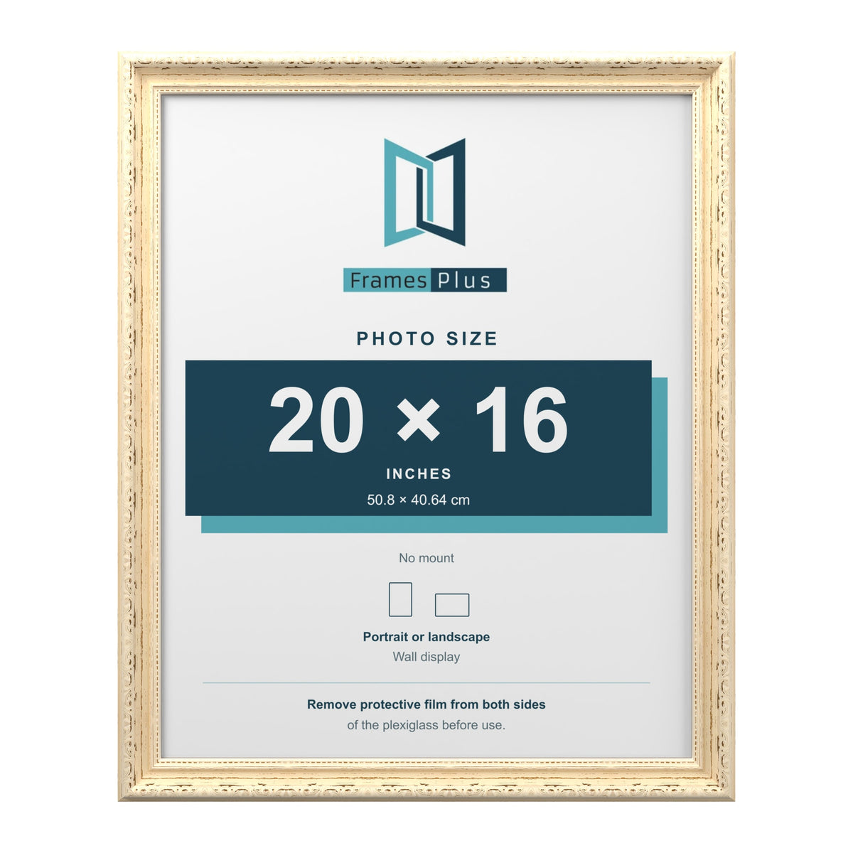 Louis Cream picture frame for a 20 x 16 inch photo