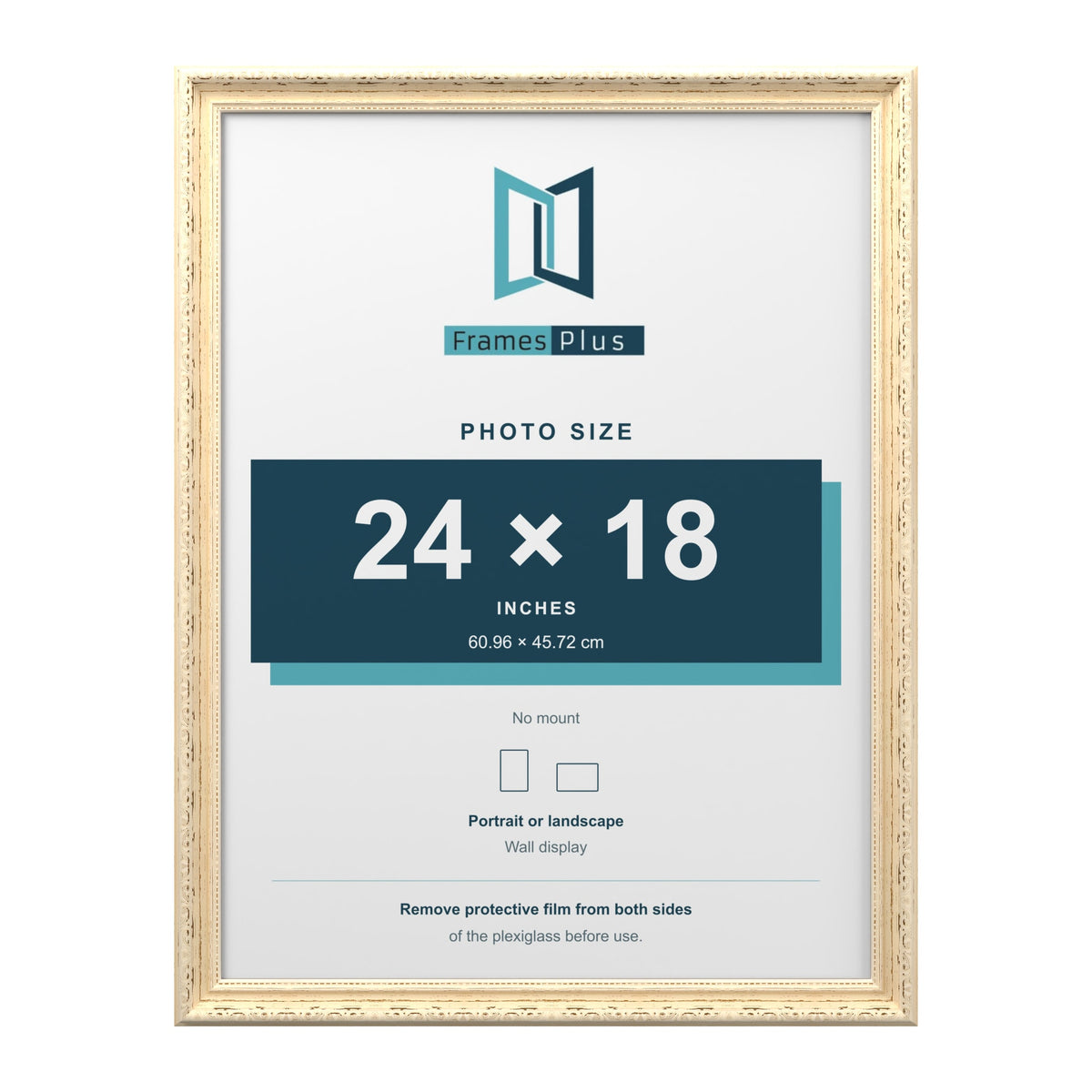 Louis Cream picture frame for a 24 x 18 inch photo