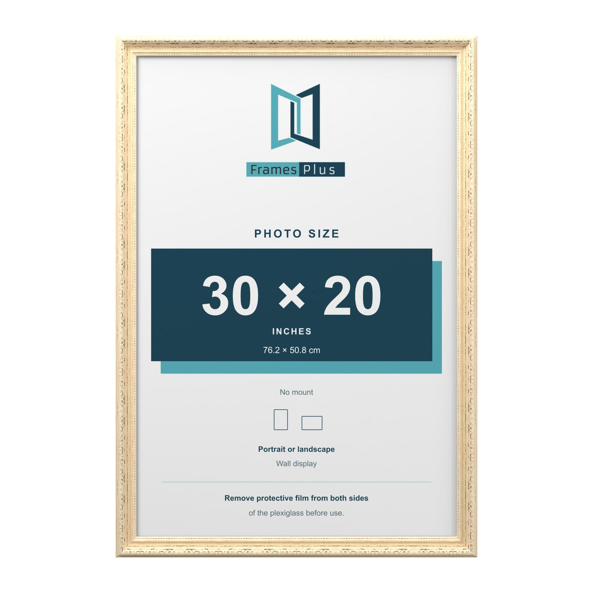 Louis Cream picture frame for a 30 x 20 inch photo