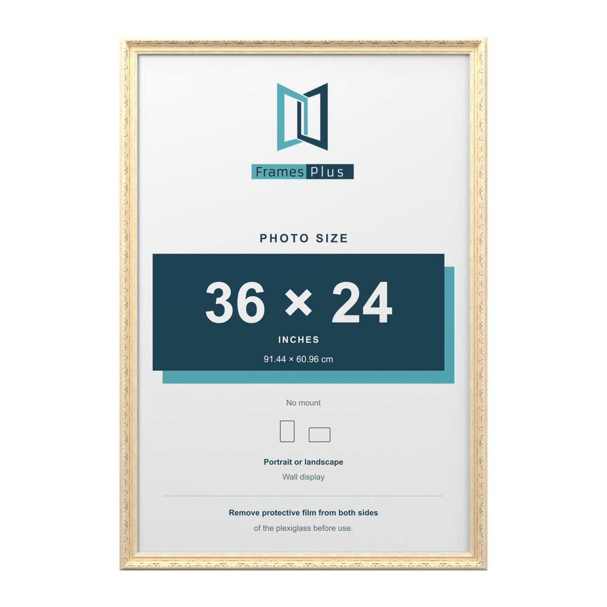 Louis Cream picture frame for a 36 x 24 inch photo