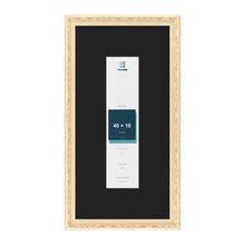 Louis Cream 60 x 30 cm picture frame with a black mount for a 40 x 10 cm photo