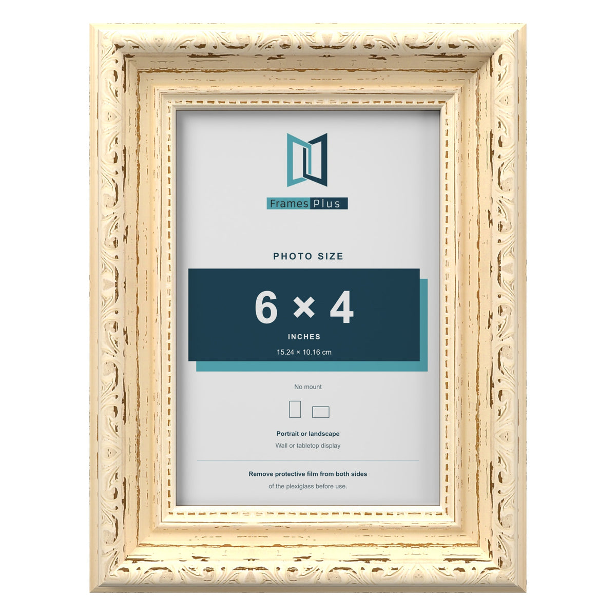 Louis Cream picture frame for a 6 x 4 inch photo