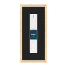 Louis Cream 70 x 30 cm picture frame with a black mount for a 50 x 10 cm photo