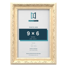 Louis Cream picture frame for a 9 x 6 inch photo