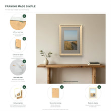 How to put a photo in a Louis Cream frame with a Dawn Grey mount in six steps