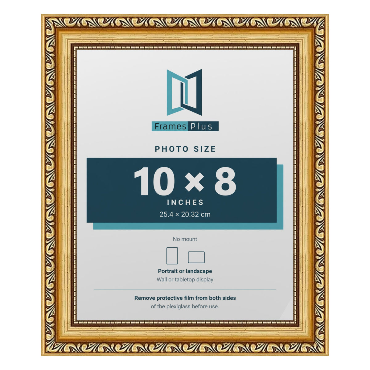 Louis Gold picture frame for a 10 x 8 inch photo