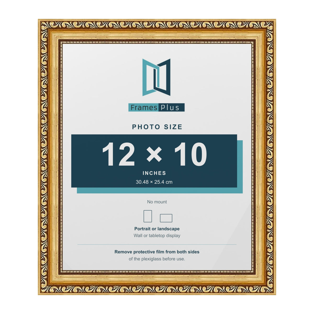 Louis Gold picture frame for a 12 x 10 inch photo
