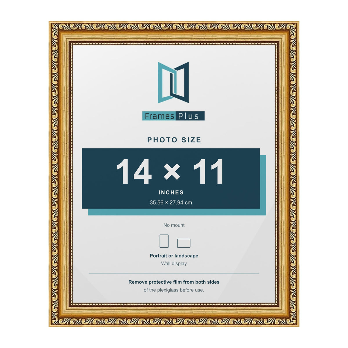 Louis Gold picture frame for a 14 x 11 inch photo