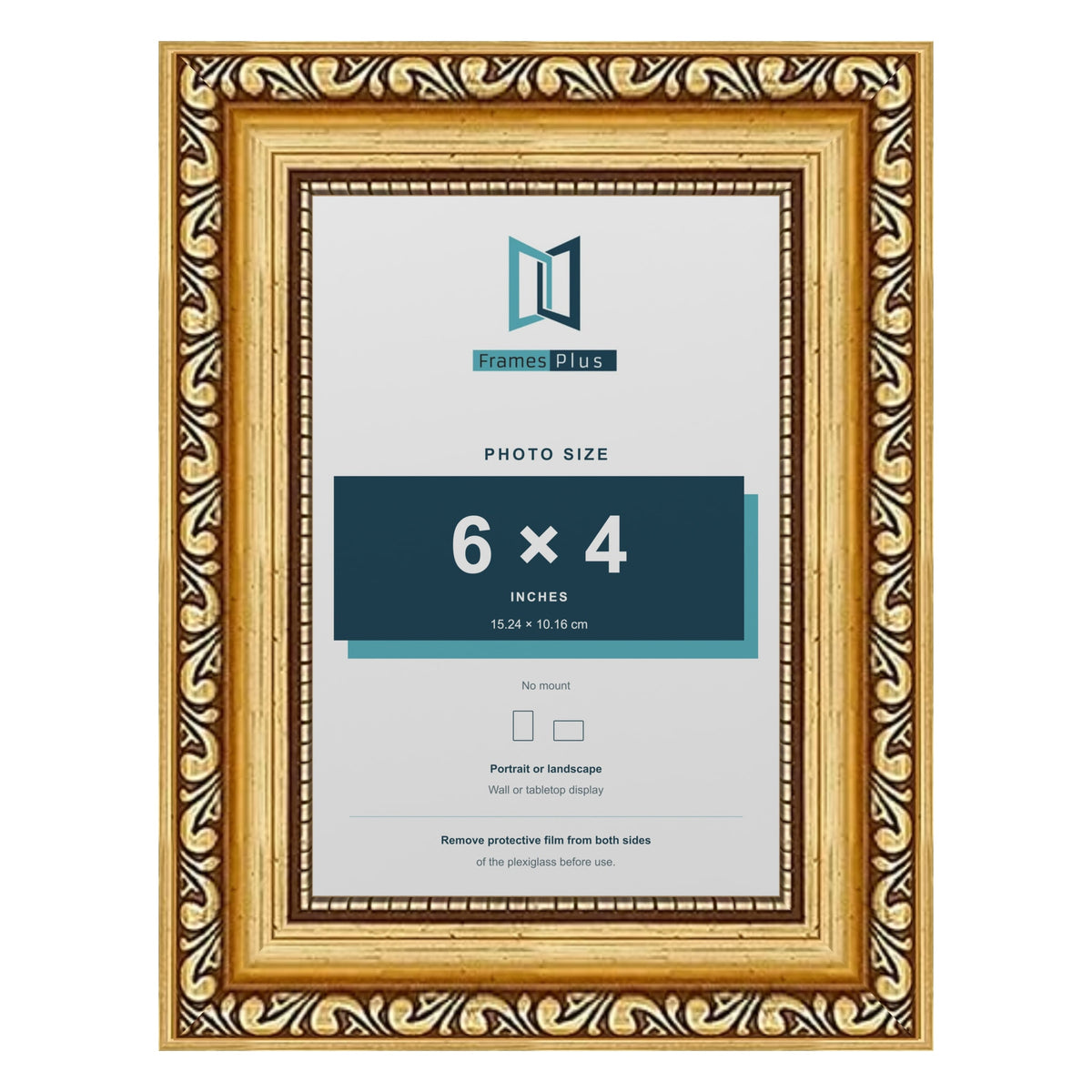 Louis Gold picture frame for a 6 x 4 inch photo