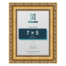 Louis Gold picture frame for a 7 x 5 inch photo