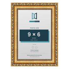 Louis Gold picture frame for a 9 x 6 inch photo