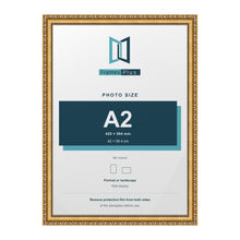 Louis Gold picture frame for an A2 photo