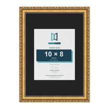 Louis Gold A3 picture frame with a black mount for a 10 x 8 inch photo