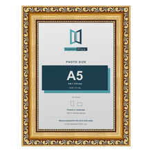 Louis Gold picture frame for an A5 photo