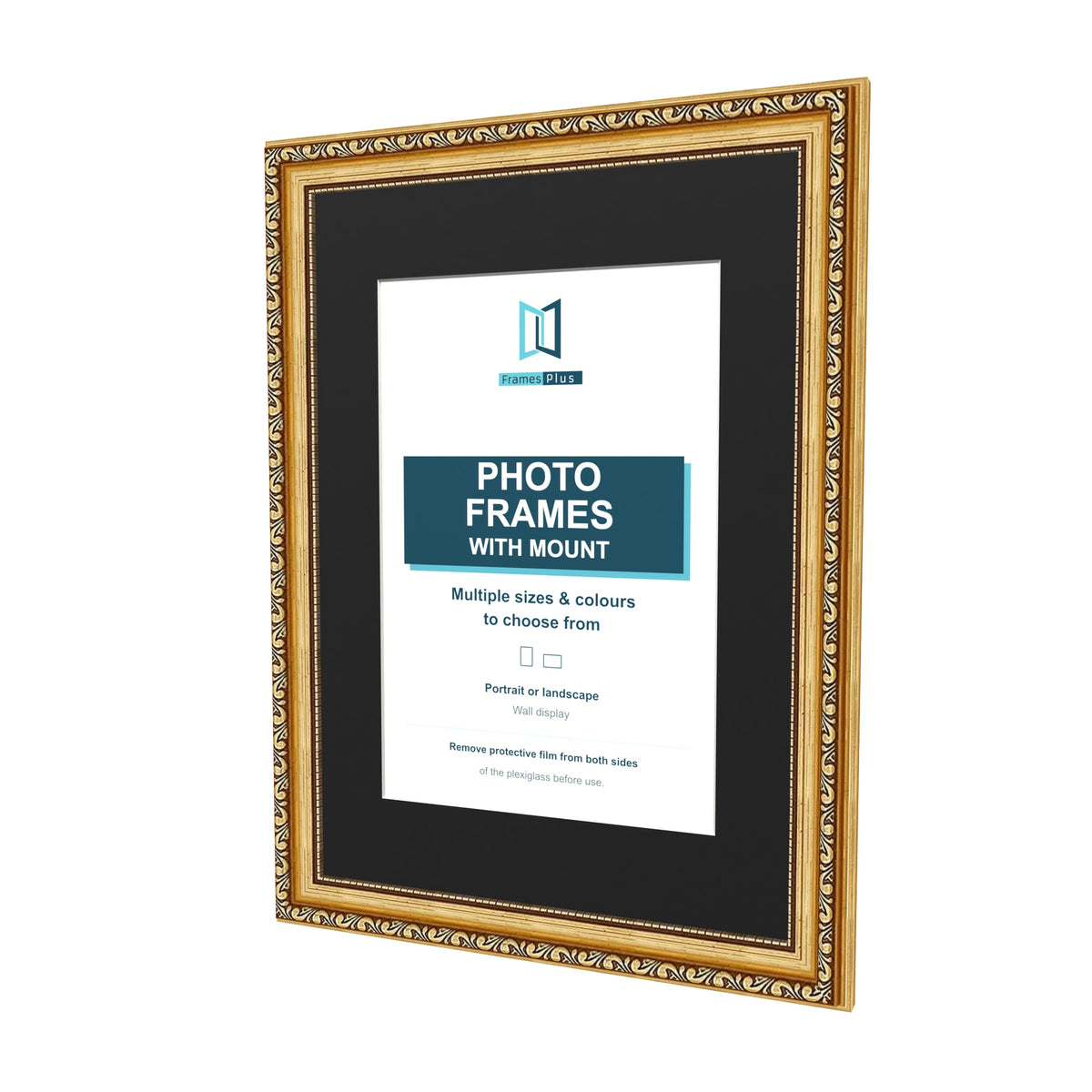 Louis Gold picture frame with a black mount