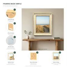 How to put a photo in a Louis Gold frame with an ivory mount in six steps