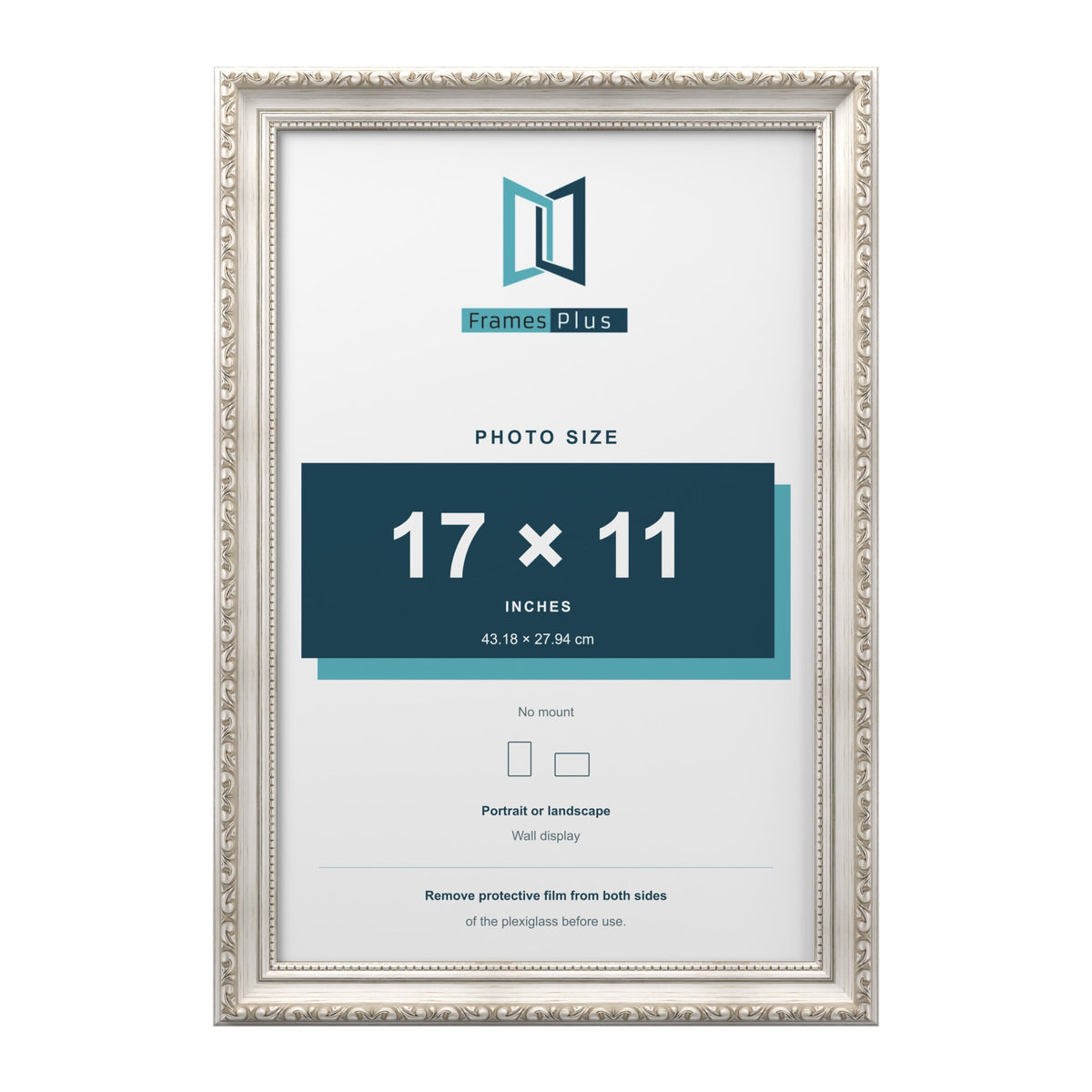 Louis Silver picture frame for a 17 x 11 inch photo