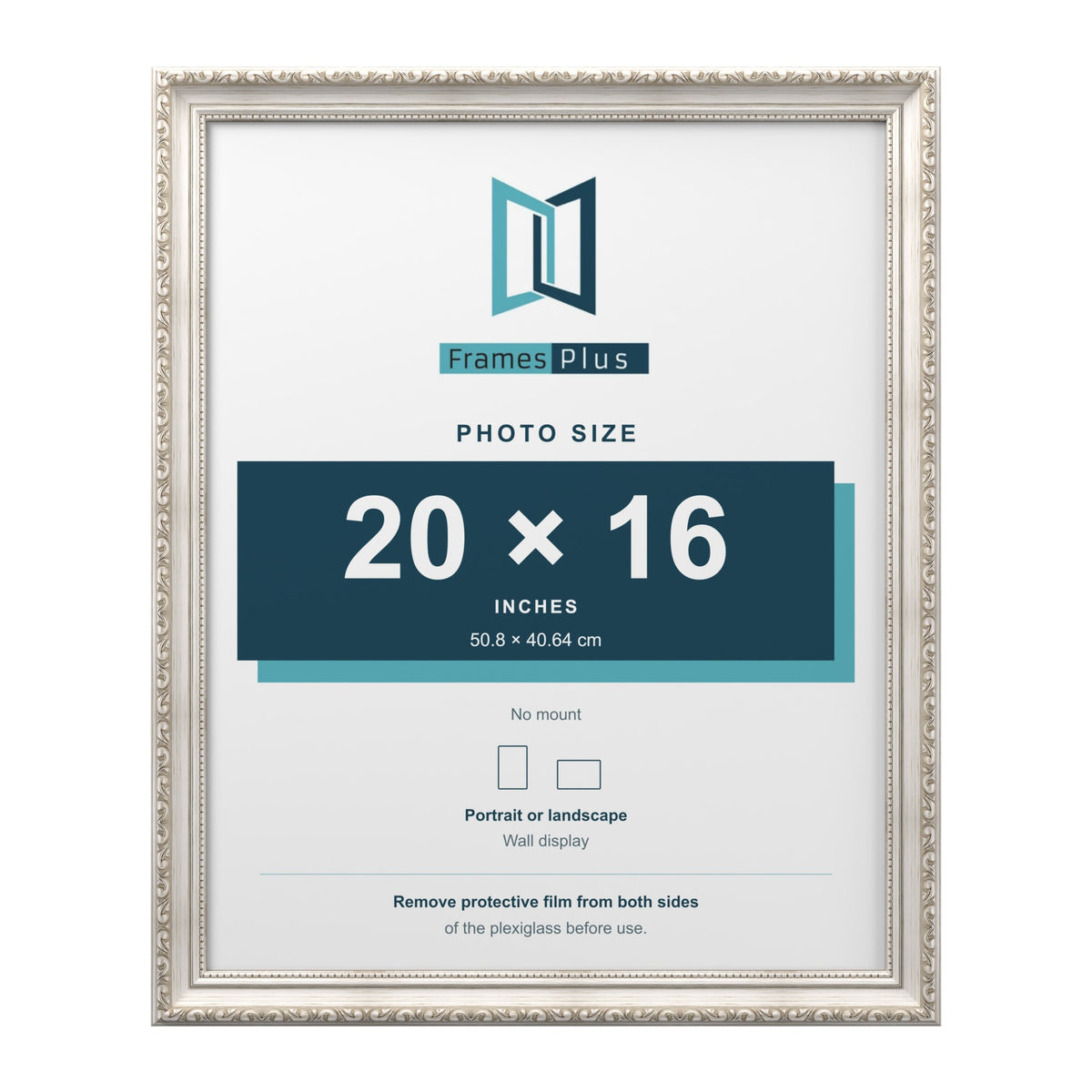 Louis Silver picture frame for a 20 x 16 inch photo