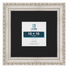 Louis Silver 20 x 20 cm picture frame with a black mount for a 10 x 10 cm photo
