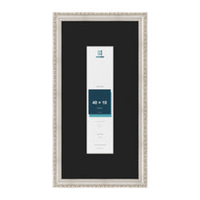 Louis Silver 60 x 30 cm picture frame with a black mount for a 40 x 10 cm photo