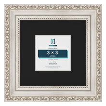 Louis Silver 6 x 6 inch picture frame with a black mount for a 3 x 3 inch photo