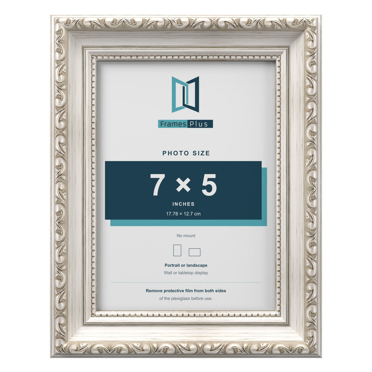 Louis Silver picture frame for a 7 x 5 inch photo