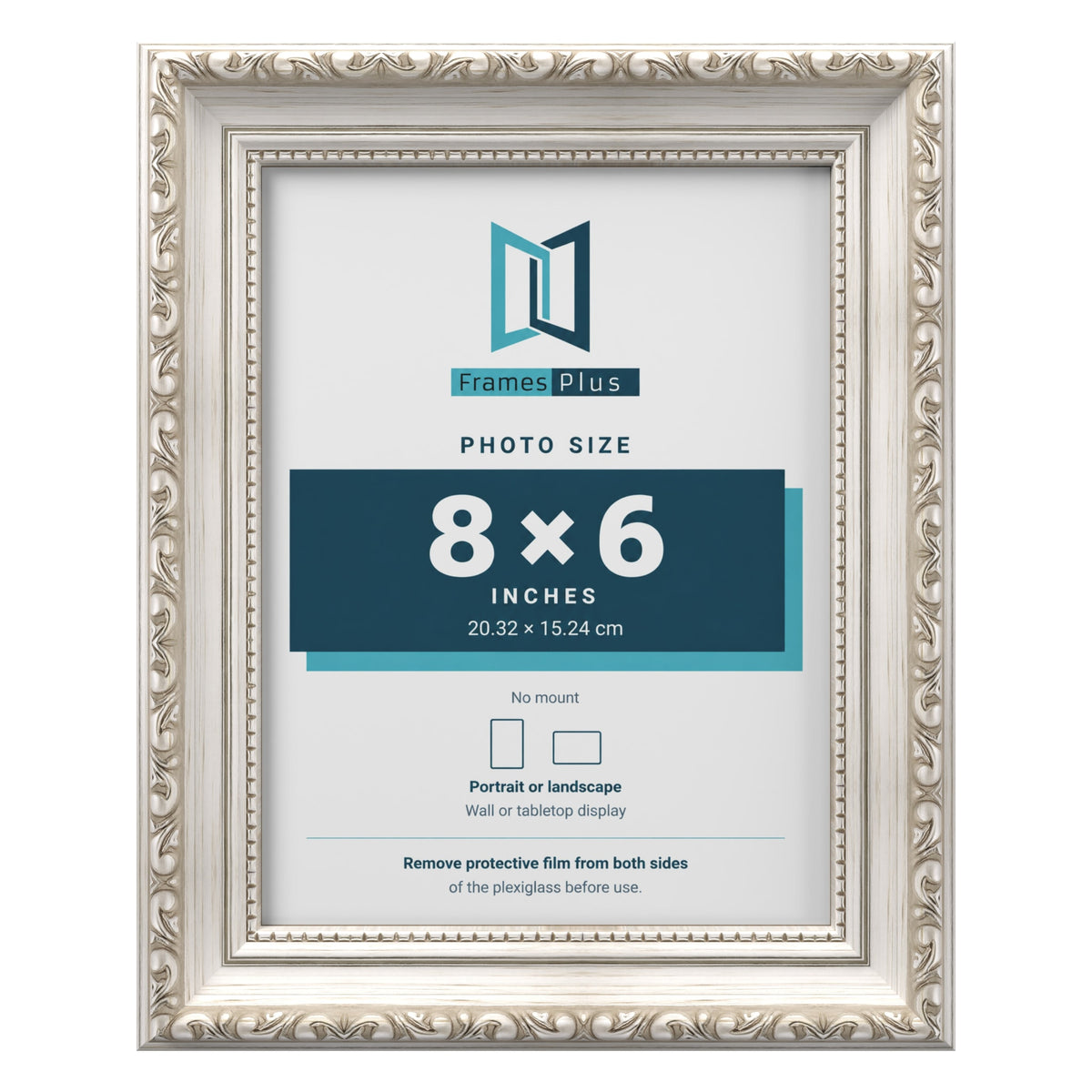 Louis Silver picture frame for an 8 x 6 inch photo