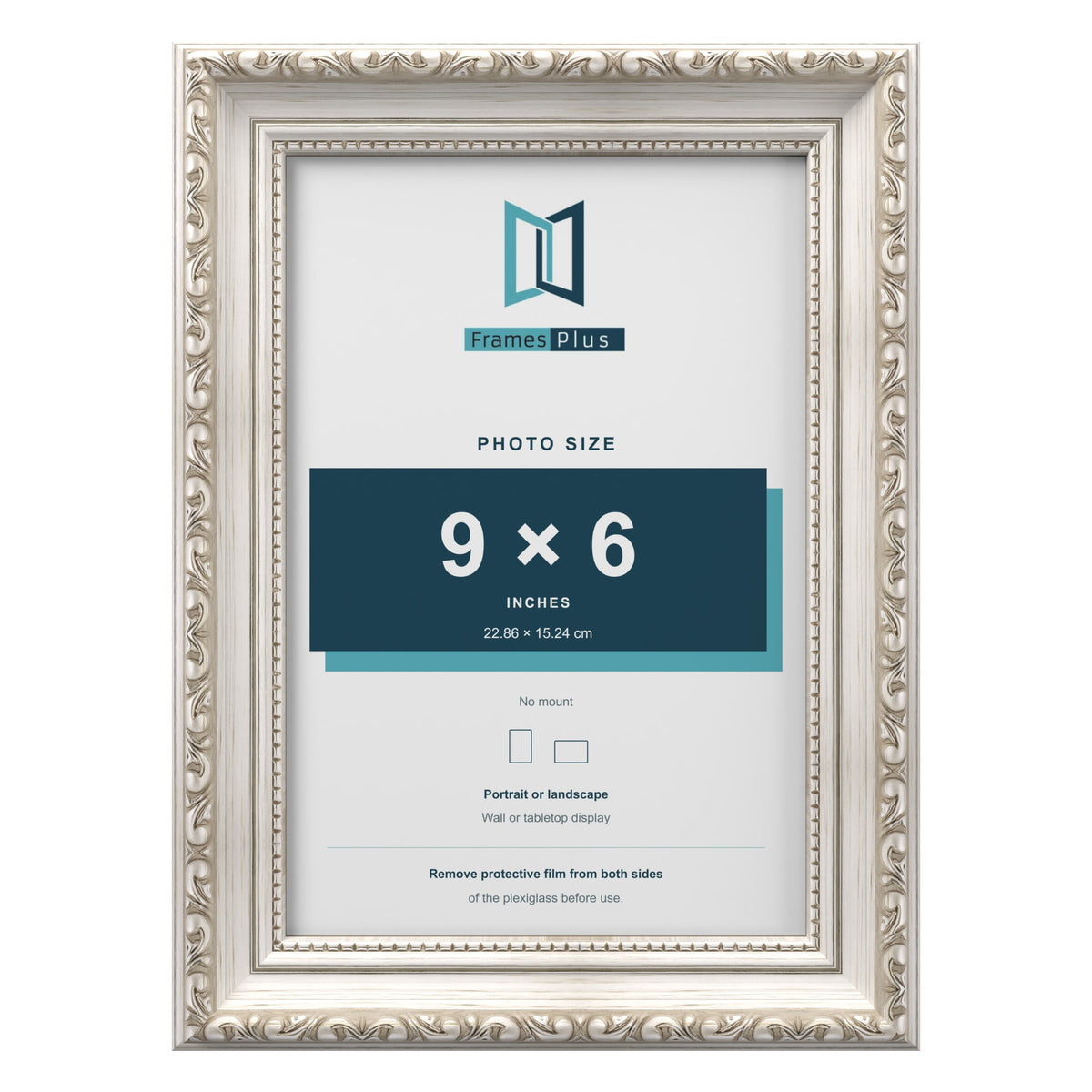Louis Silver picture frame for a 9 x 6 inch photo