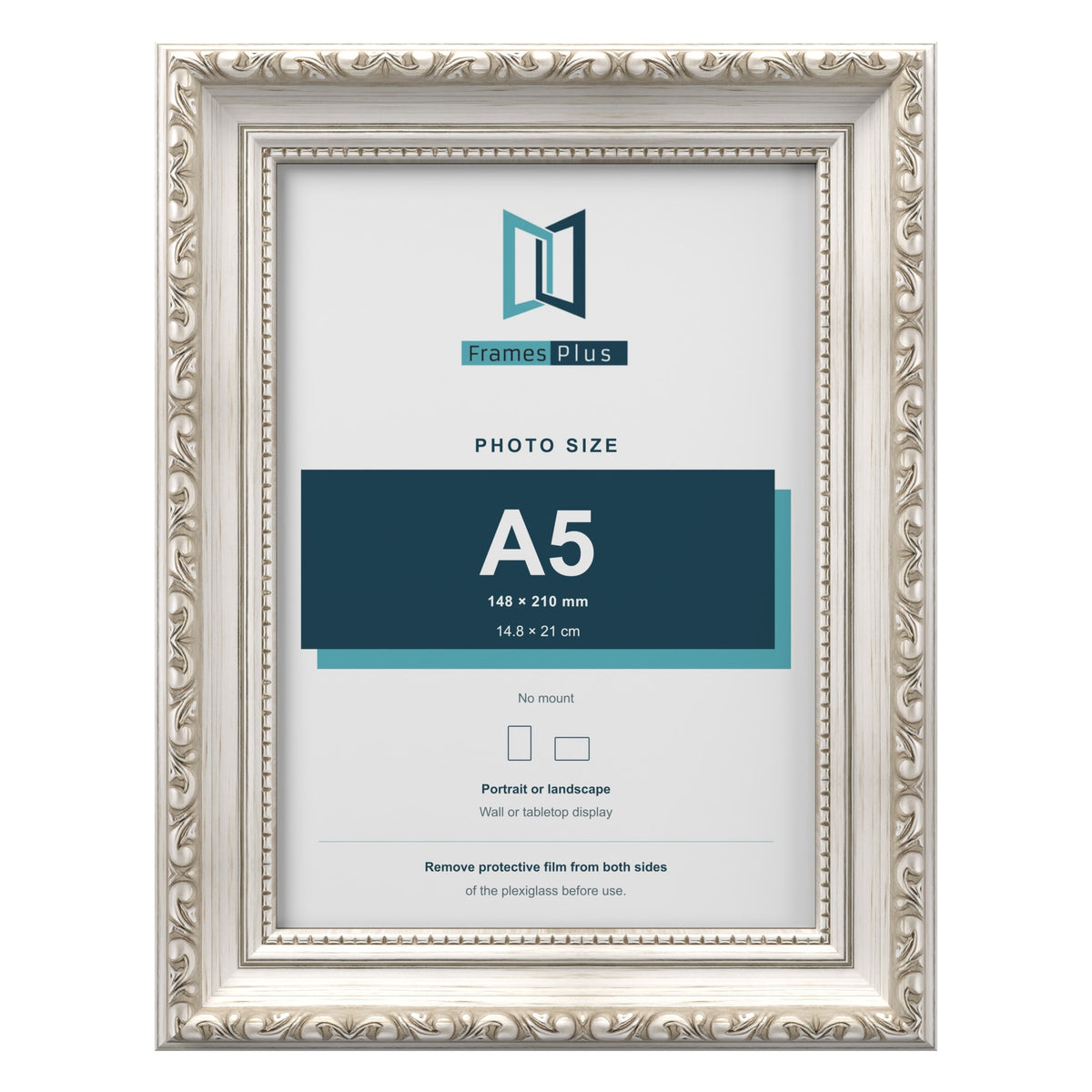 Louis Silver picture frame for an A5 photo