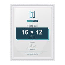 Louis White picture frame for a 16 x 12 inch photo