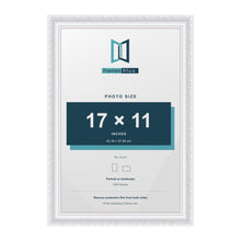 Louis White picture frame for a 17 x 11 inch photo