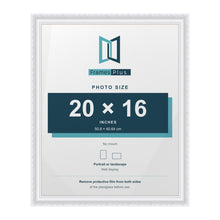 Louis White picture frame for a 20 x 16 inch photo