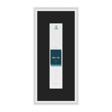 Louis White 70 x 30 cm picture frame with a black mount for a 50 x 10 cm photo