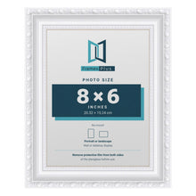 Louis White picture frame for an 8 x 6 inch photo