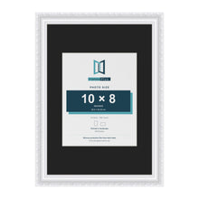 Louis White A3 picture frame with a black mount for a 10 x 8 inch photo