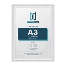 Louis White picture frame for an A3 photo