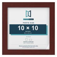 Mahogany picture frame for a 10 x 10 inch photo
