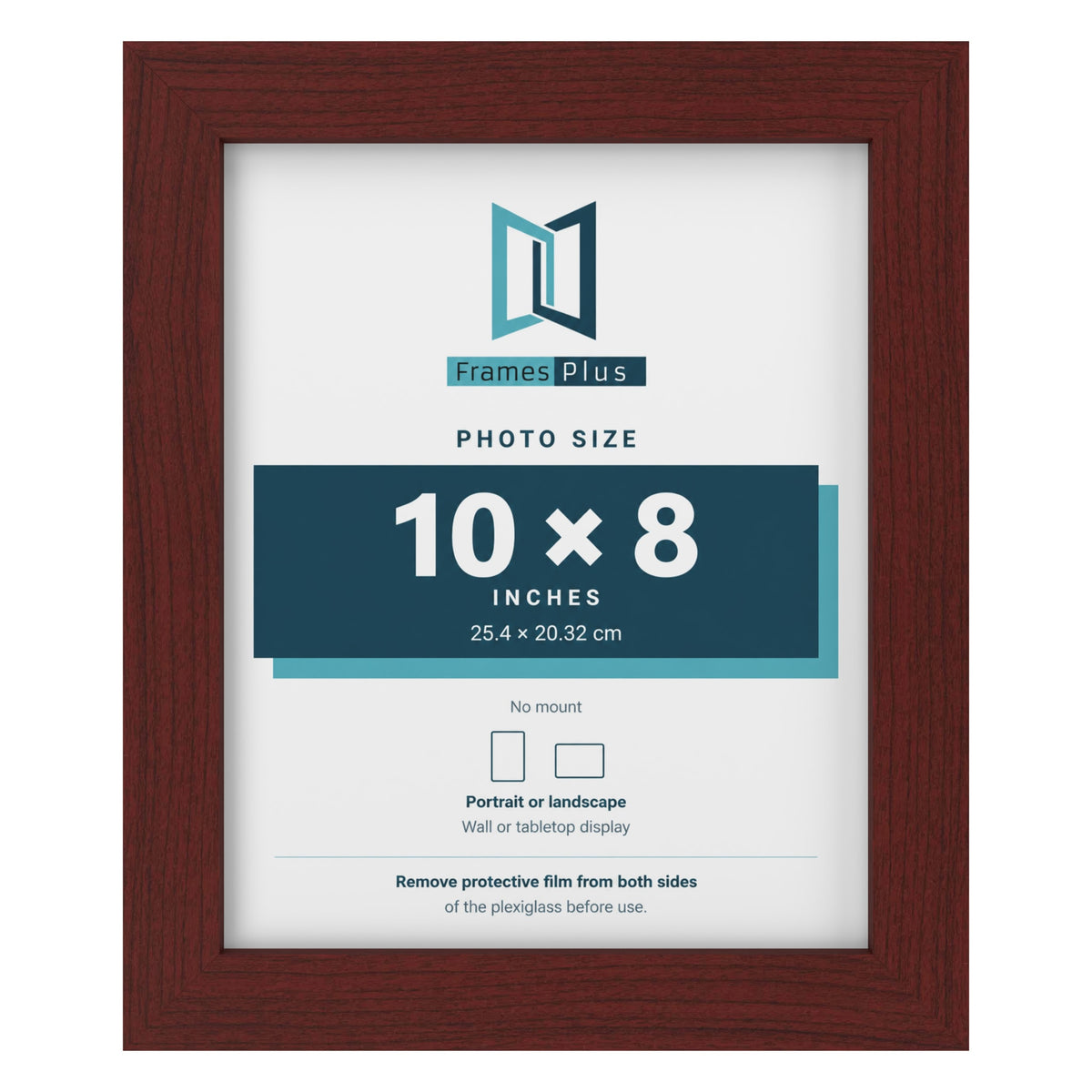 Mahogany picture frame for a 10 x 8 inch photo