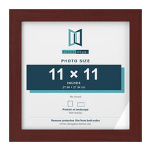 Mahogany picture frame for a 11 x 11 inch photo