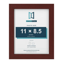 Mahogany picture frame for a 11 x 8.5 inch photo