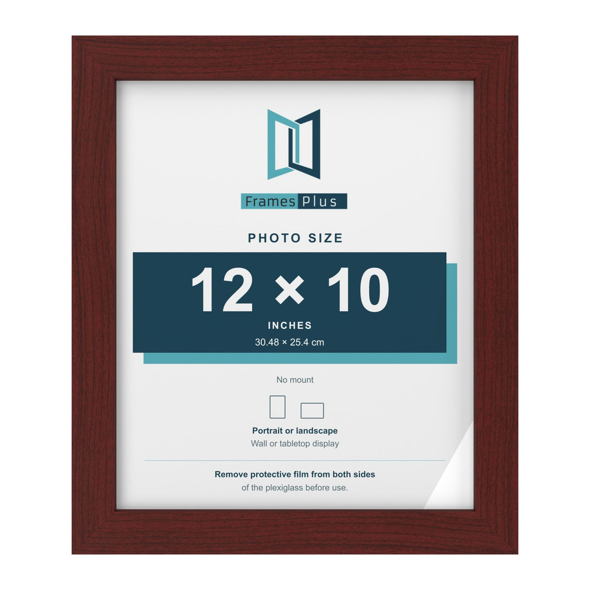 Mahogany picture frame for a 12 x 10 inch photo