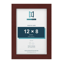 Mahogany picture frame for a 12 x 8 inch photo