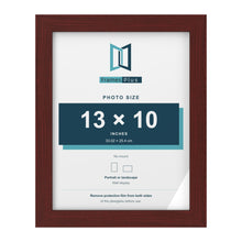 Mahogany picture frame for a 13 x 10 inch photo