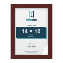 Mahogany picture frame for a 14 x 10 inch photo