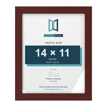 Mahogany picture frame for a 14 x 11 inch photo