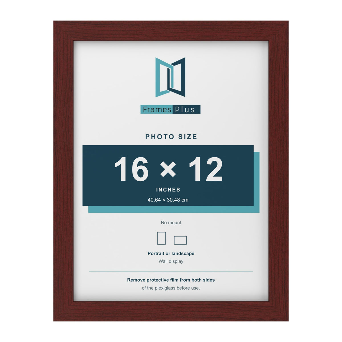 Mahogany picture frame for a 16 x 12 inch photo