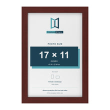 Mahogany picture frame for a 17 x 11 inch photo